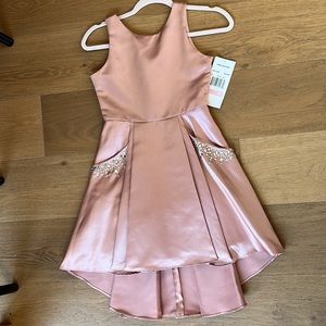 Girls Blush Pink with Rhinestone pocket details size 10